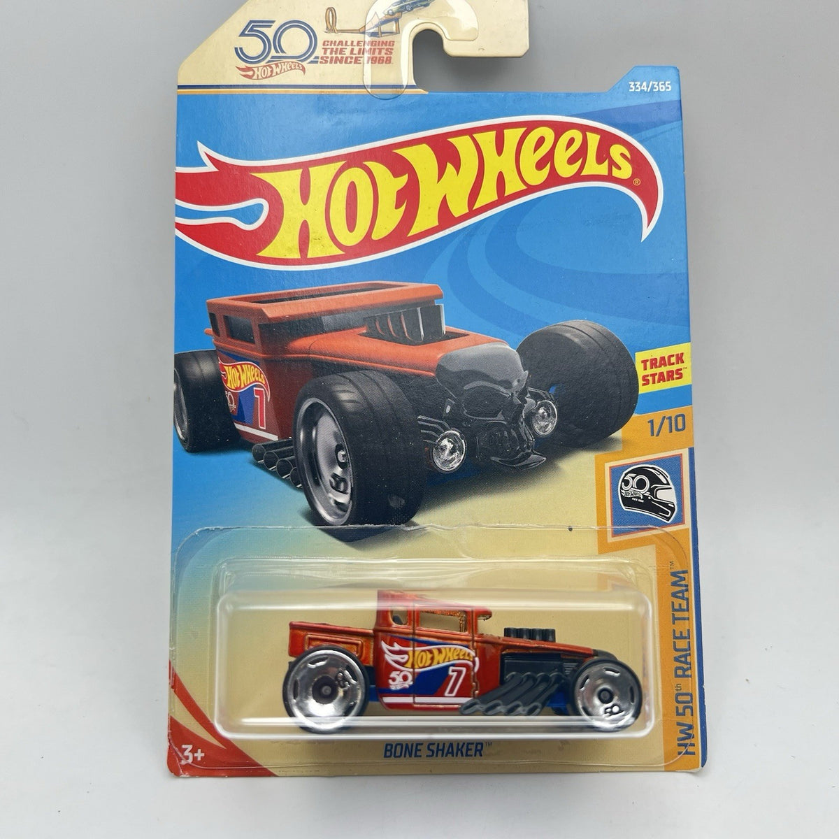 2017 Hot Wheels 50th Anniversary Bone Shaker 334/365 50th Race Team