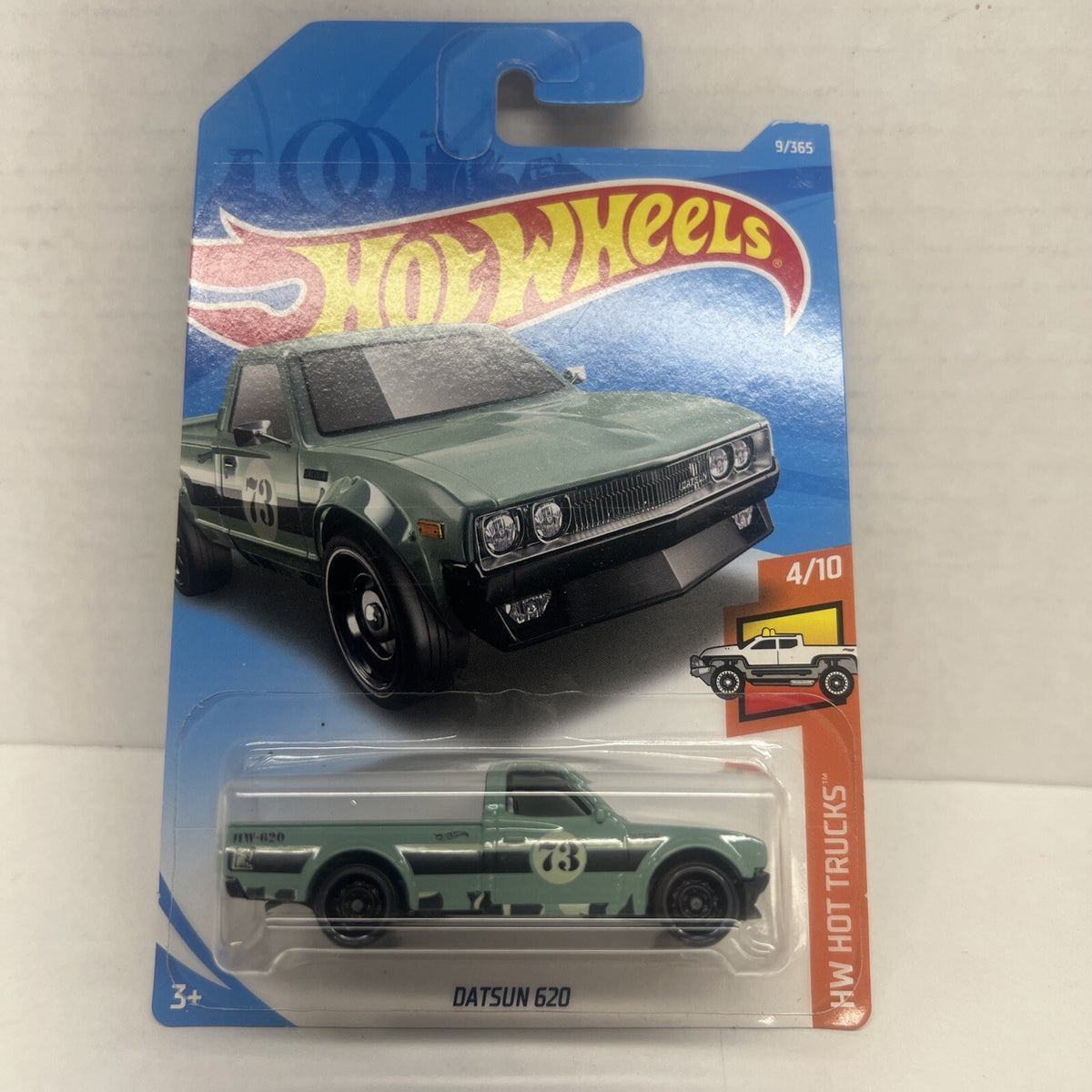 Hot Wheels HW Hot Trucks 4/10 Datsun 620 9/365 50th Green