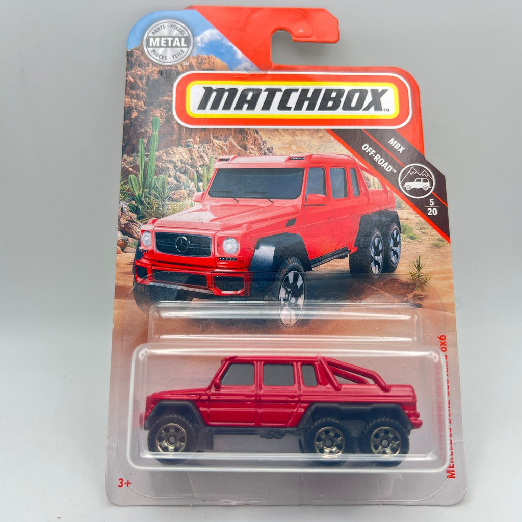 Matchbox Mercedes-Benz G63 AMG 6x6 Red 79/100 MBX Off-Road 5/20 1:64 Diecast