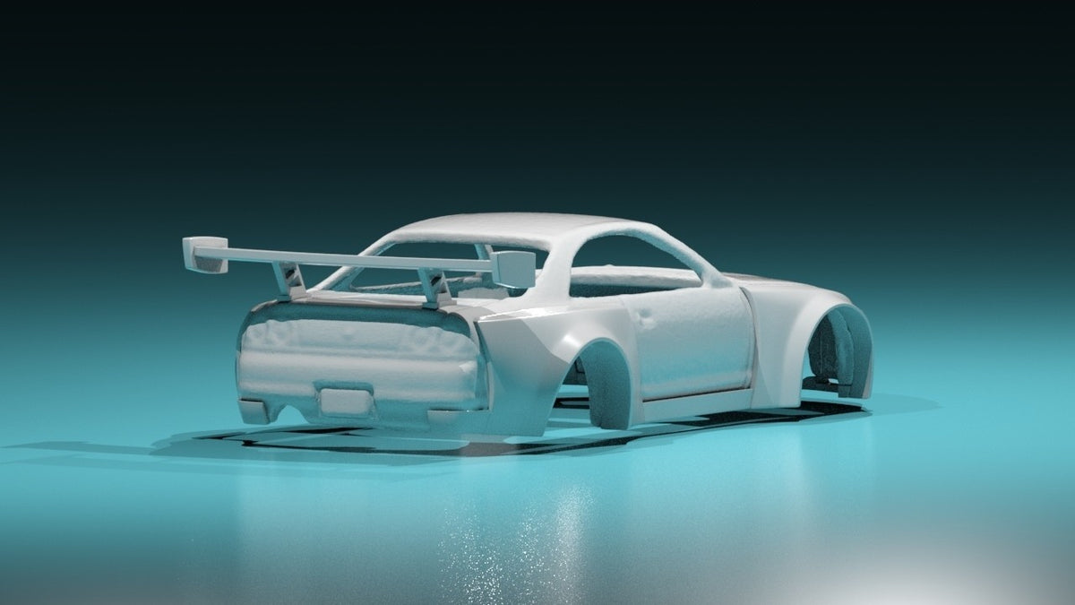 Pandem Style Wide Body Kit for Hot Wheels Nissan Skyline R33 - Resin