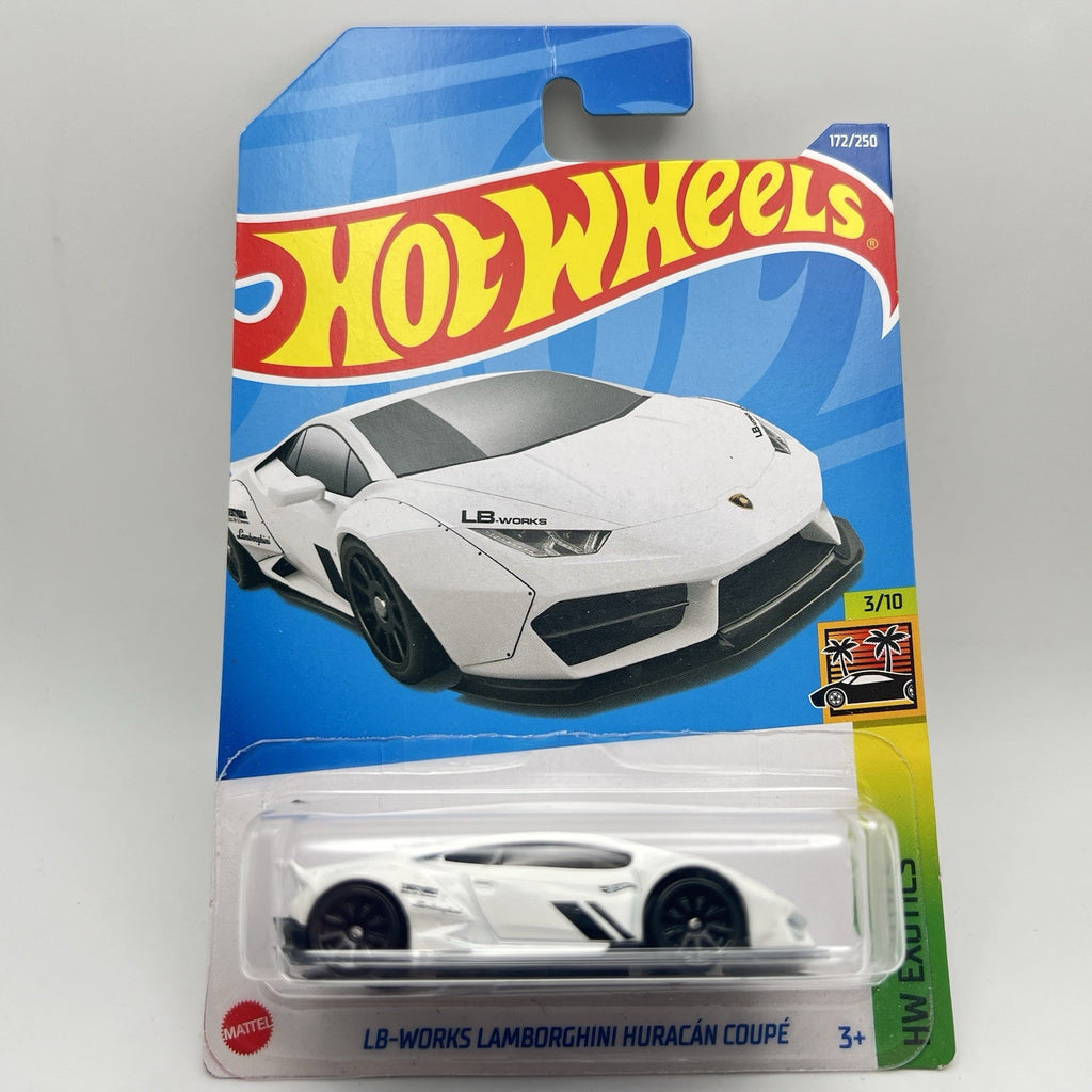 Hot Wheels HW Exotics 3/10 LB-Works Lamborghini Huracan Coupe 172/250 White