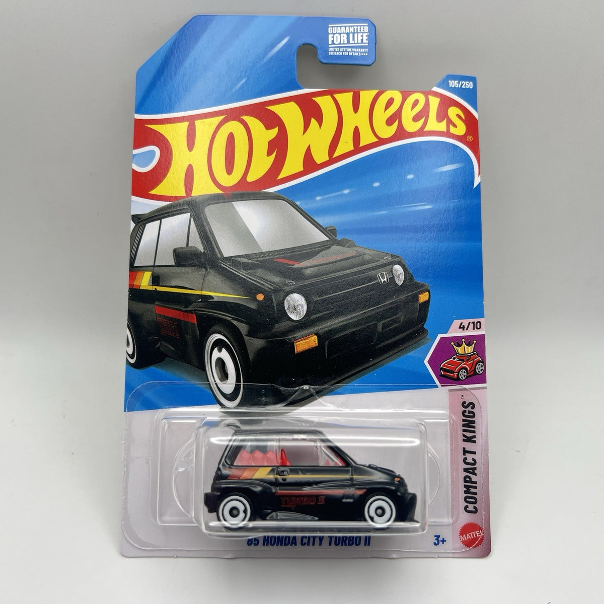 2026 Hot Wheels ‘85 Honda City Turbo II Compact Kings Black Car 1/64 Toy NEW