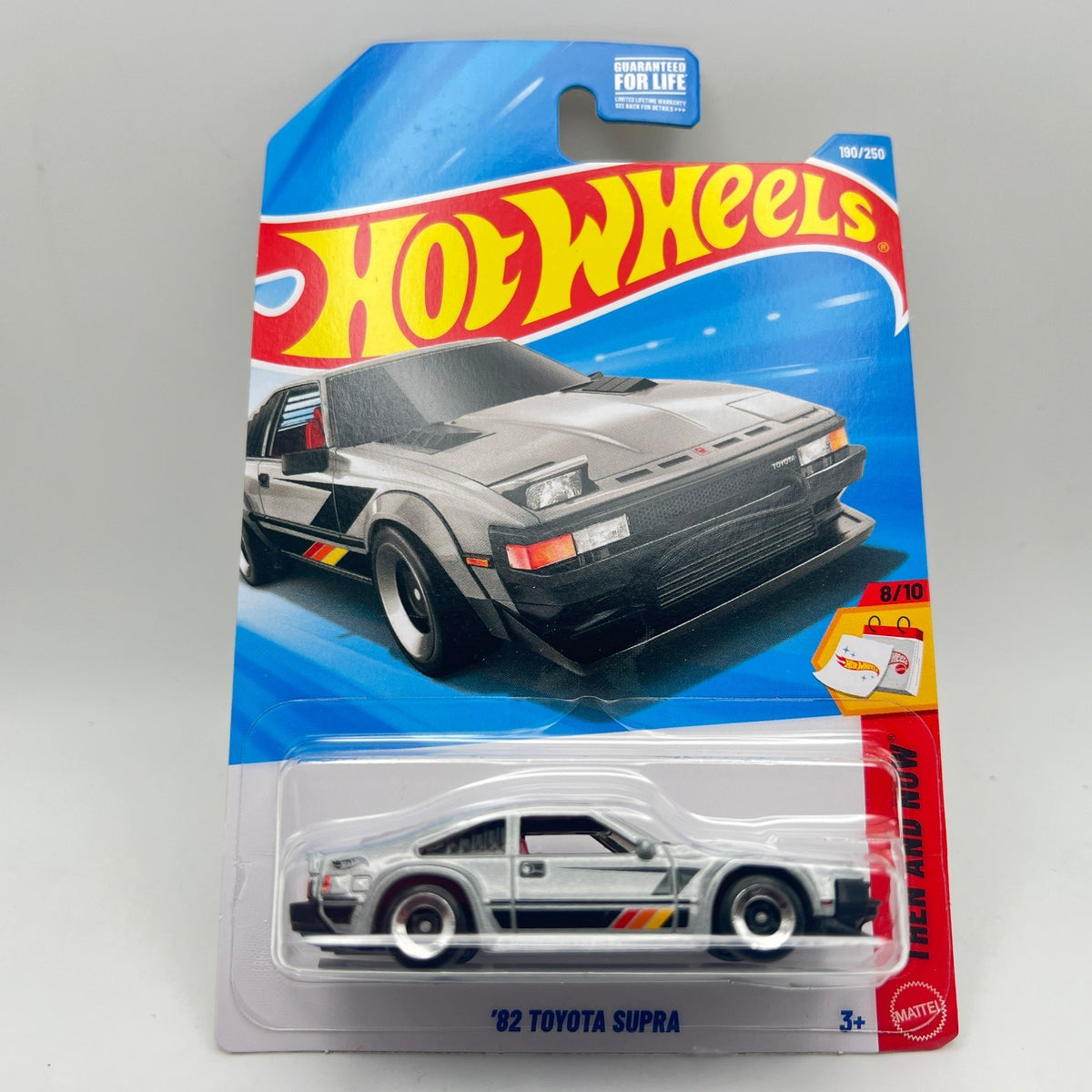Hot Wheels 82 Toyota Supra Silver 190/250 Then and Now 8/10 1:64 Diecast