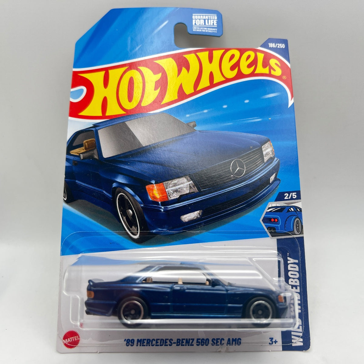 Hot Wheels '89 Mercedes-Benz 560 SEC AMG Lot of 3 Blue 186 Red 82 Black 150/250