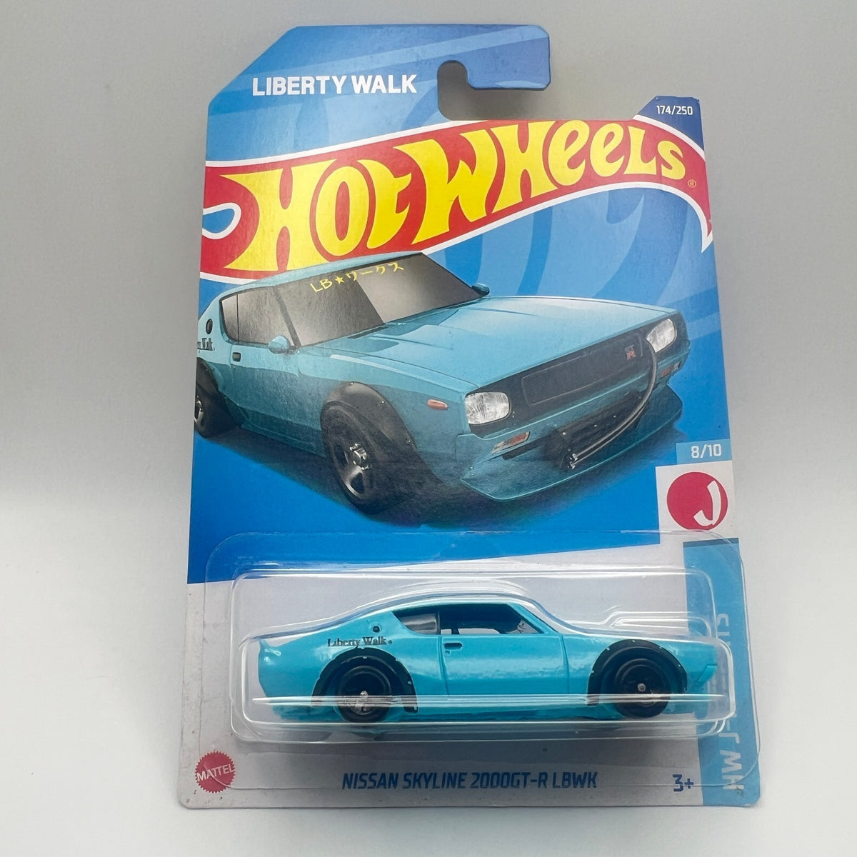 Hot Wheels Nissan Skyline 2000GT-R LBWK 174/250 J-Imports 8/10 Light Blue