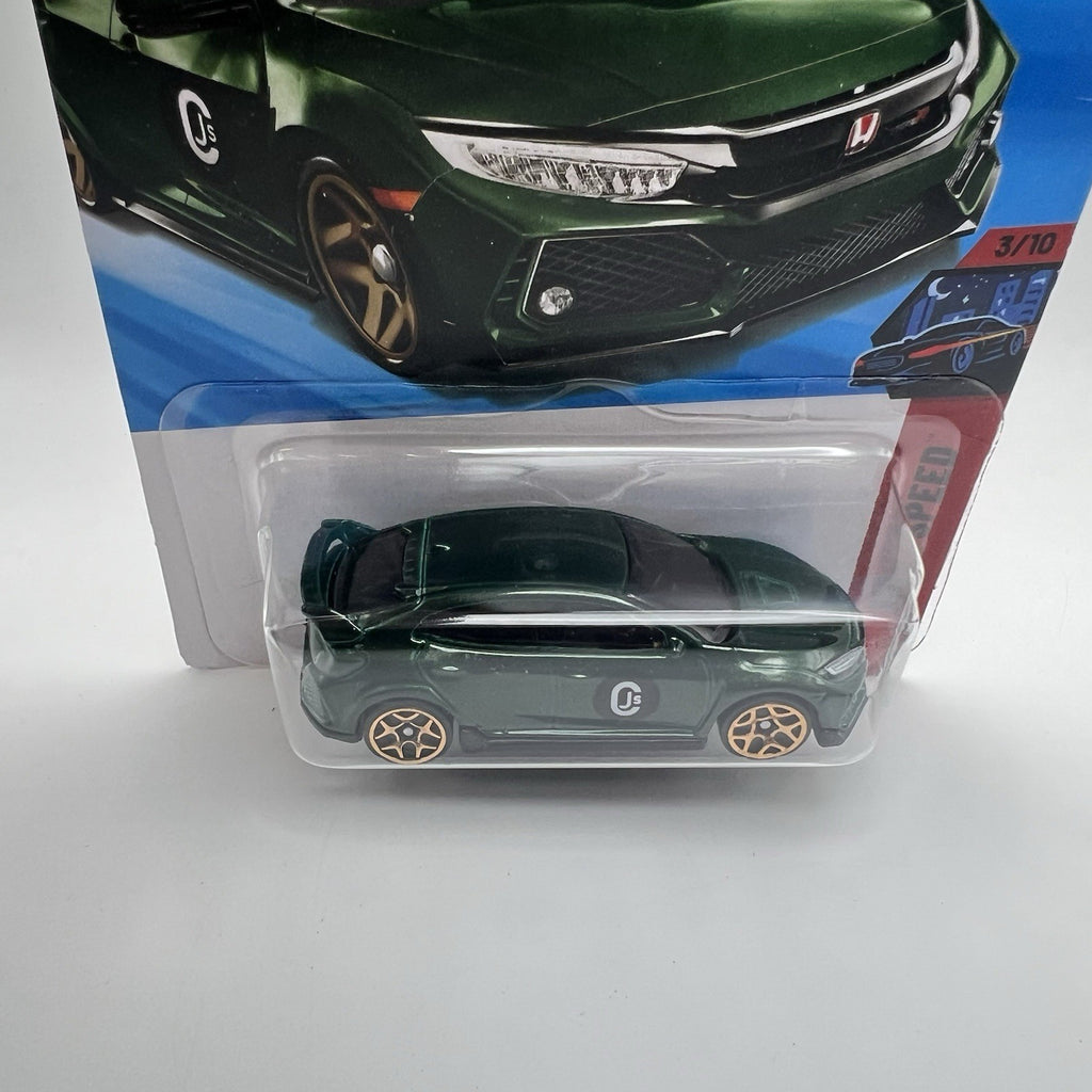 New Hot Wheels Case F 2026 Nightspeed 3/10 2018 Honda Civic Type R Green
