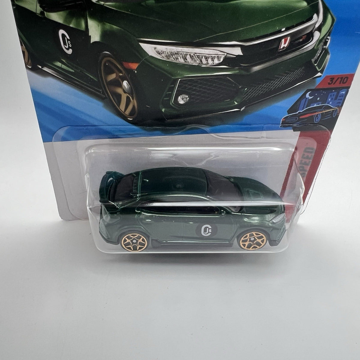 New Hot Wheels Case F 2026 Nightspeed 3/10 2018 Honda Civic Type R Green