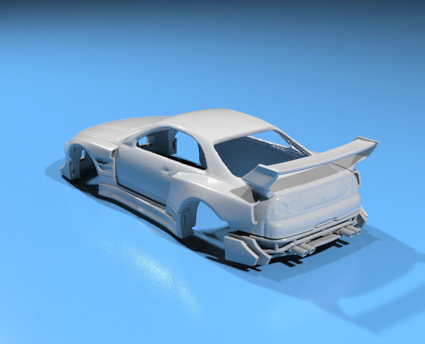 FatBoi Style Wide Body Kit for Hot Wheels Nissan Skyline GTR33 - Resin