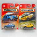 Matchbox 2016 Fiat 500X Lot of 2 Blue 35/125 + Yellow 01/125 1:64 Diecast