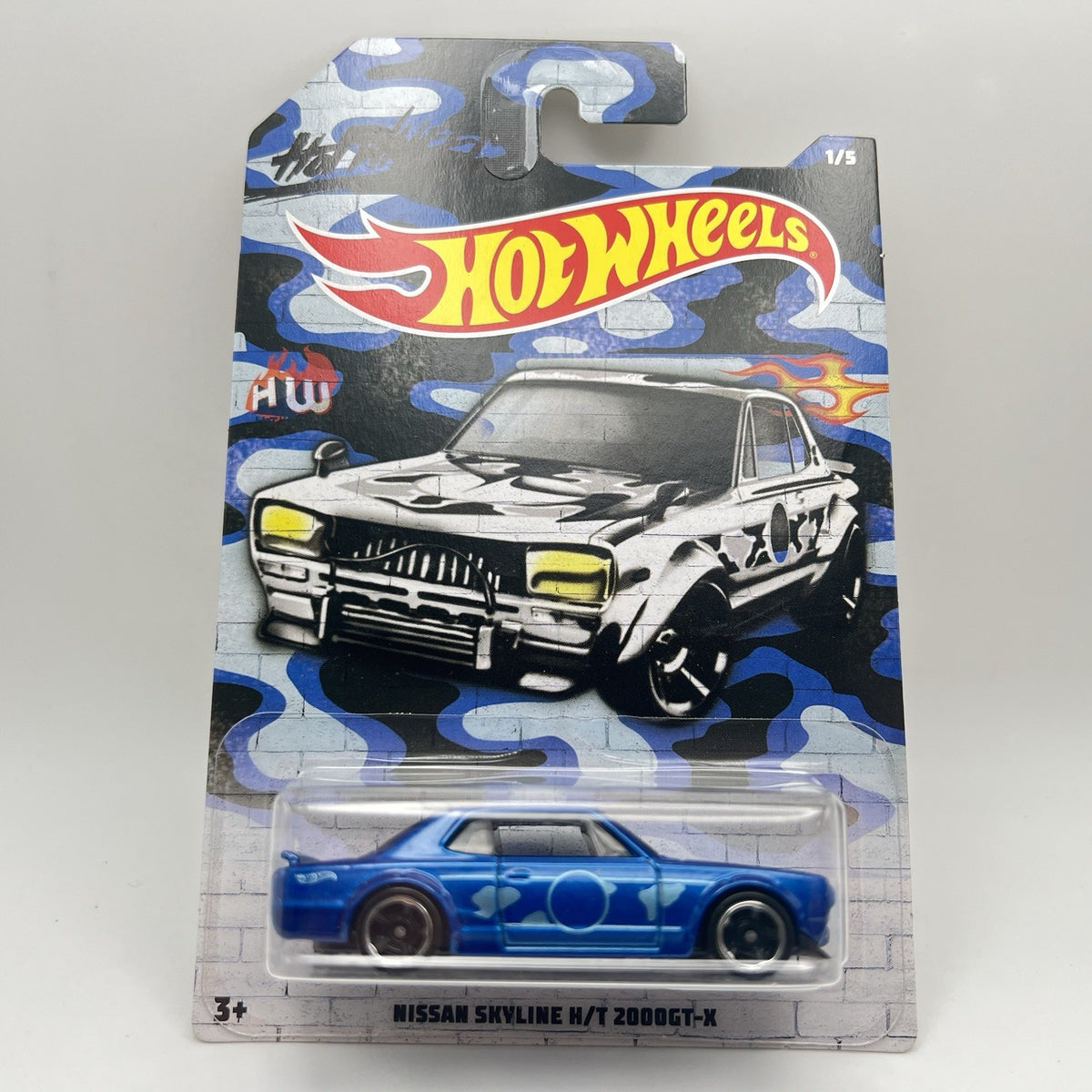 Hot Wheels Nissan Skyline H/T 2000GT-X Blue HW Urban Camouflage