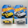 New Hotwheels Gordon Murray Automotive T.33 Lot of 2 Cars. Silver and Yellow