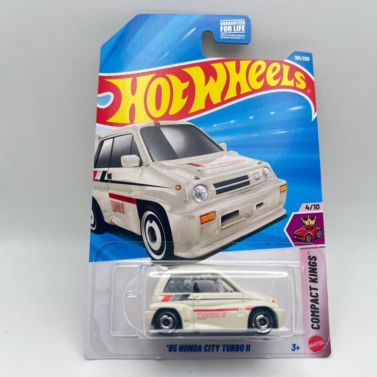 Hot Wheels '85 Honda City Turbo II White 105/250 Compact Kings 4/10 2026