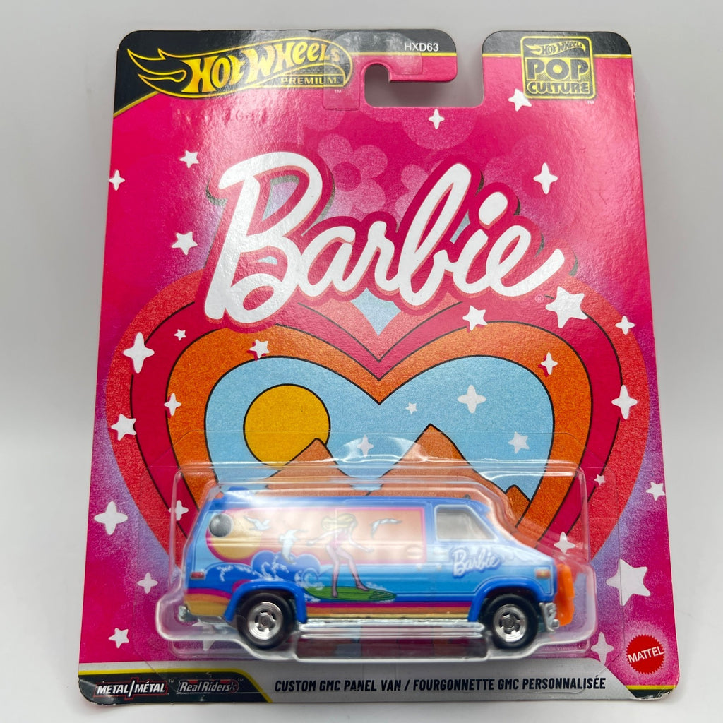 Hot Wheels Premium Custom GMC Panel Van Barbie Pop Culture Surf Mural