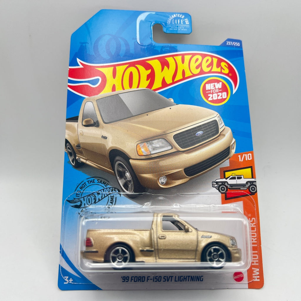 Hot Wheels '99 Ford F-150 SVT Lightning Gold 237/250 HW Hot Trucks 1/10