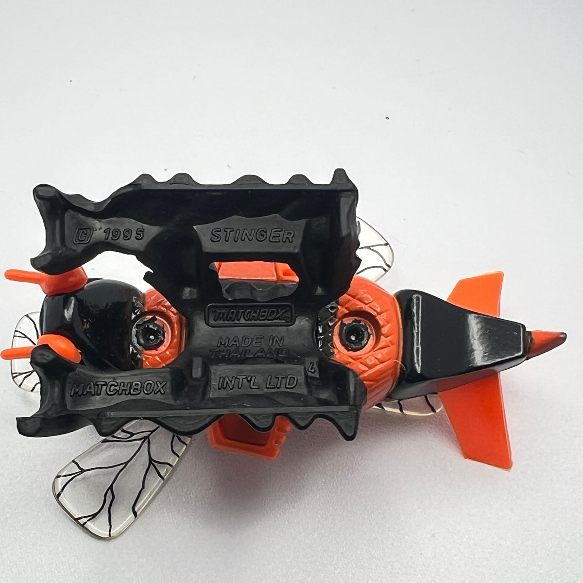 Matchbox Stinger Bee Helicopter Black Orange 1995 LOOSE 1/64