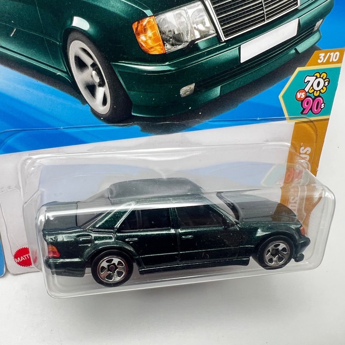 Hot Wheels Mercedes-Benz 500 E Lot of 2 Black 145/250 + Green 52/250