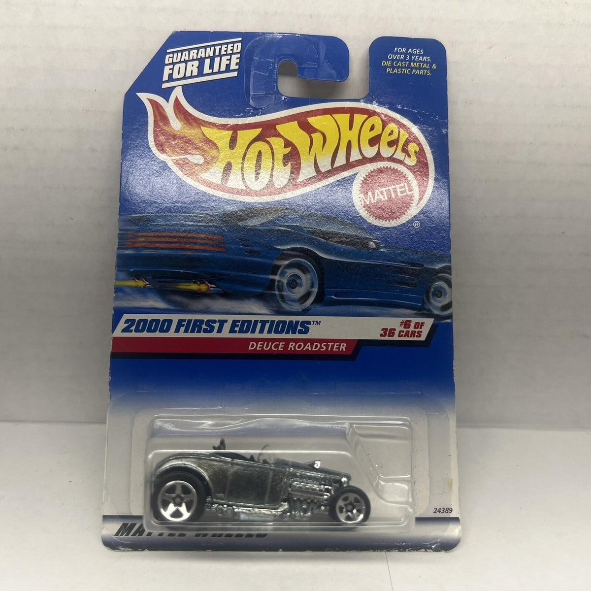 Hot Wheels 2000 #66 First Editions #6/36 Deuce Roadster Silver