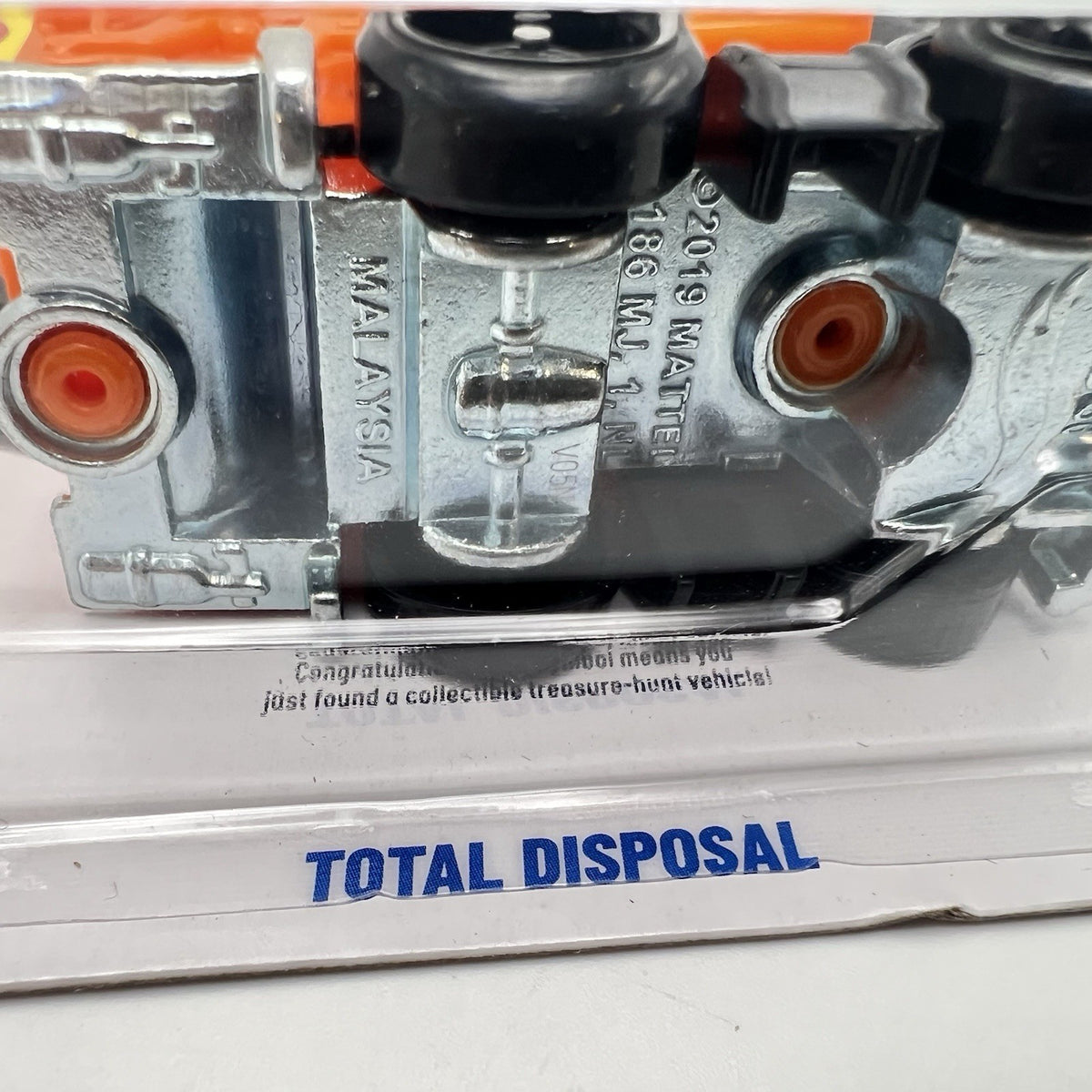 Hot Wheels Total Disposal Orange Gray Diecast Garbage Truck Treasure Hunt 2026