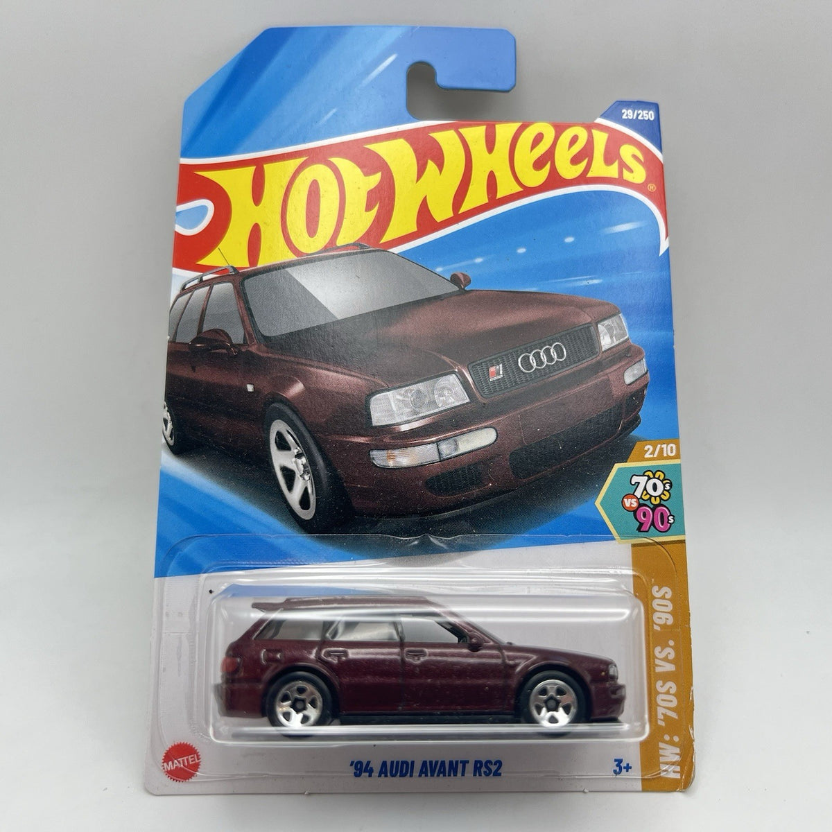Hot Wheels 3 Diff '94 AUDI AVANT RS2 - Lot Of 3 - Maroon, Red, Blue