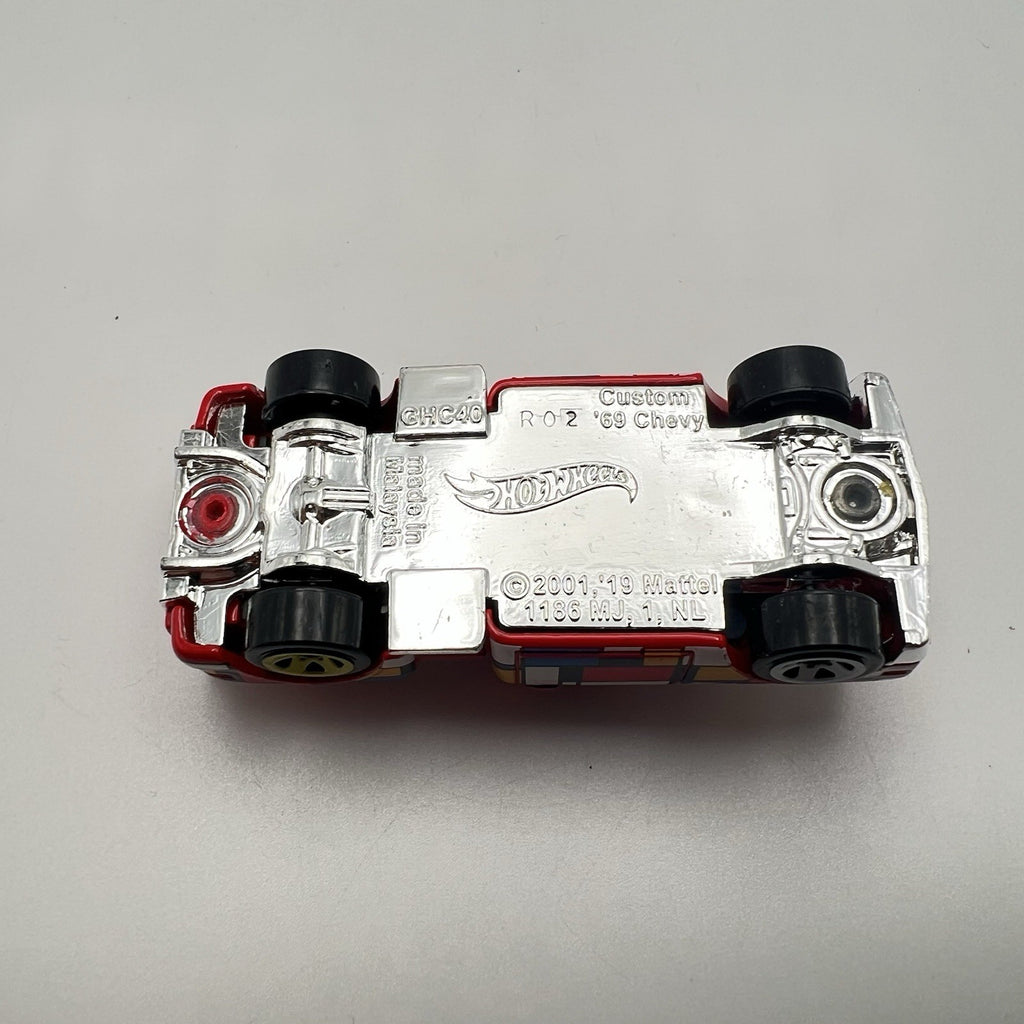 Hot Wheels ‘69 Chevy Pickup #108 HW ‘22 Art Cars 4/10 Red Loose VHTF!