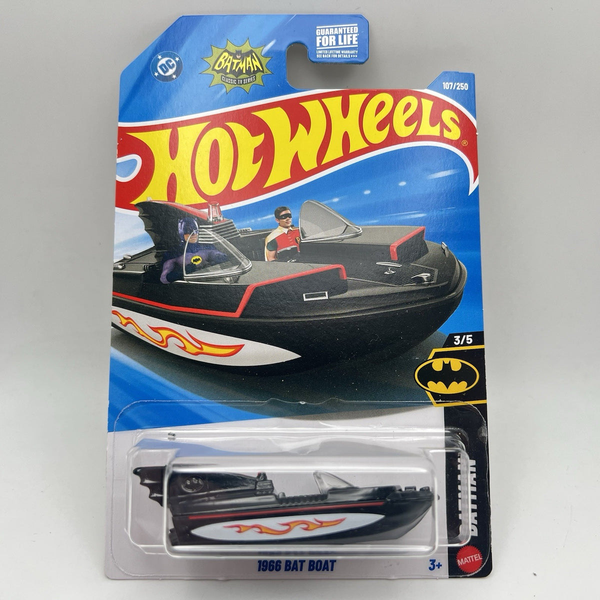 Hot Wheels 2026, 1966 Bat Boat, BATMAN Series 3/5 Black, NIP