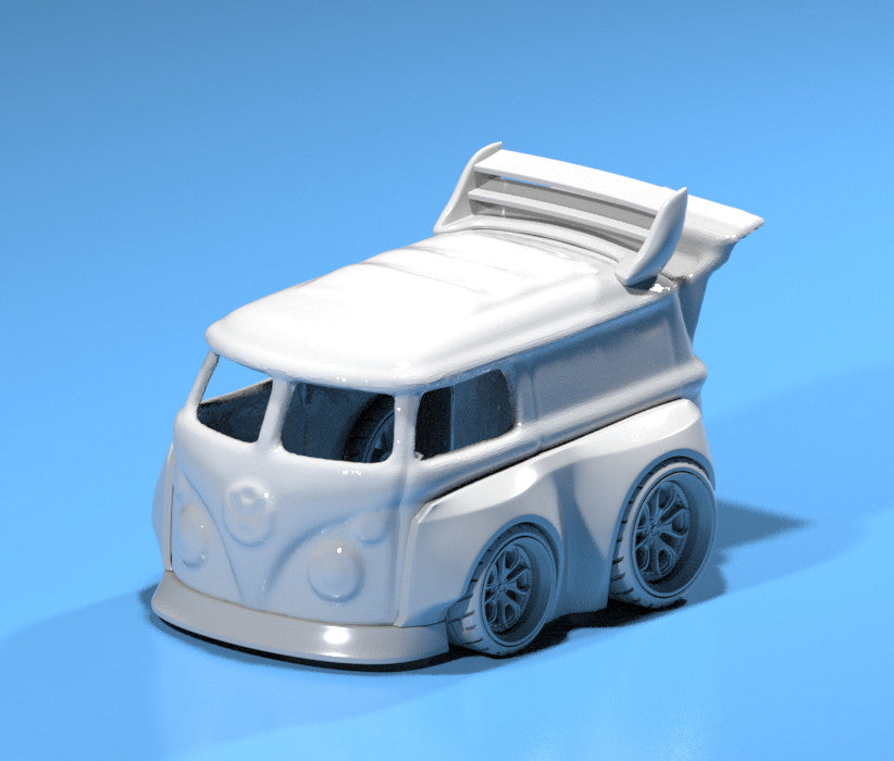 Pandem Style Wide Body Kit w/ Rims for Hot Wheels VW Kool Kombi - Resin