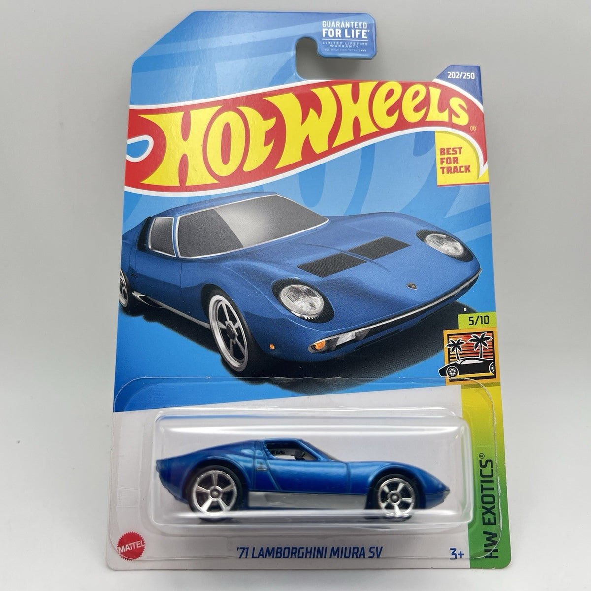 Hot Wheels Blue 71’ Lamborghini Miura SV Exotics “New”