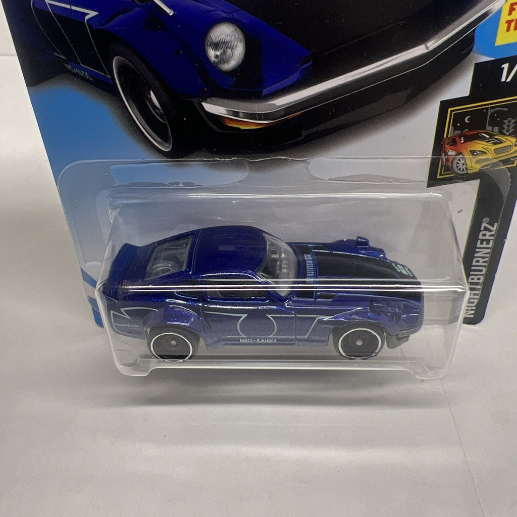 Hot Wheels 2018 Nightburnerz #1/10 #15/365 Custom Datsun 240Z Blue
