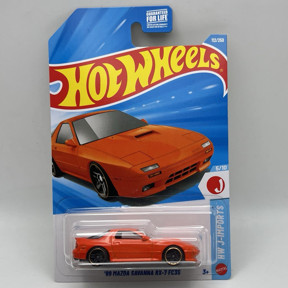 New Hot Wheels Case F 2026 HW J-Imports 5/10 89 Mazda Savanna RX-7 FC3S Orange