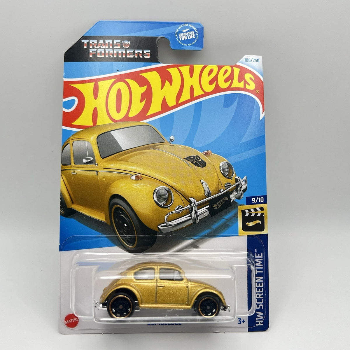 Hot Wheels 186/250 BUMBLEBEE VW Bug 9/10 TRANSFORMERS  2023 Volkswagen Gold