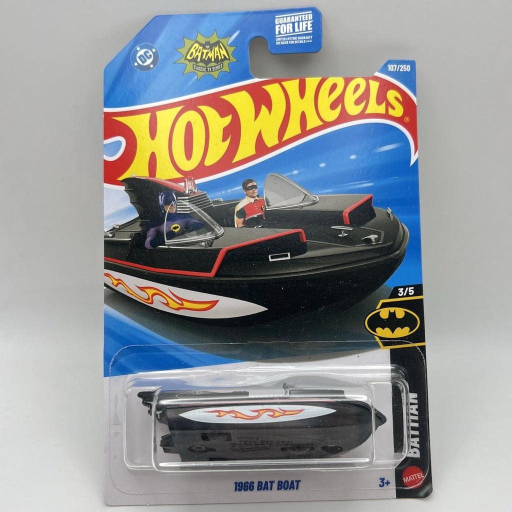 Hot Wheels 2026, 1966 Bat Boat, BATMAN Series 3/5 Black, NIP