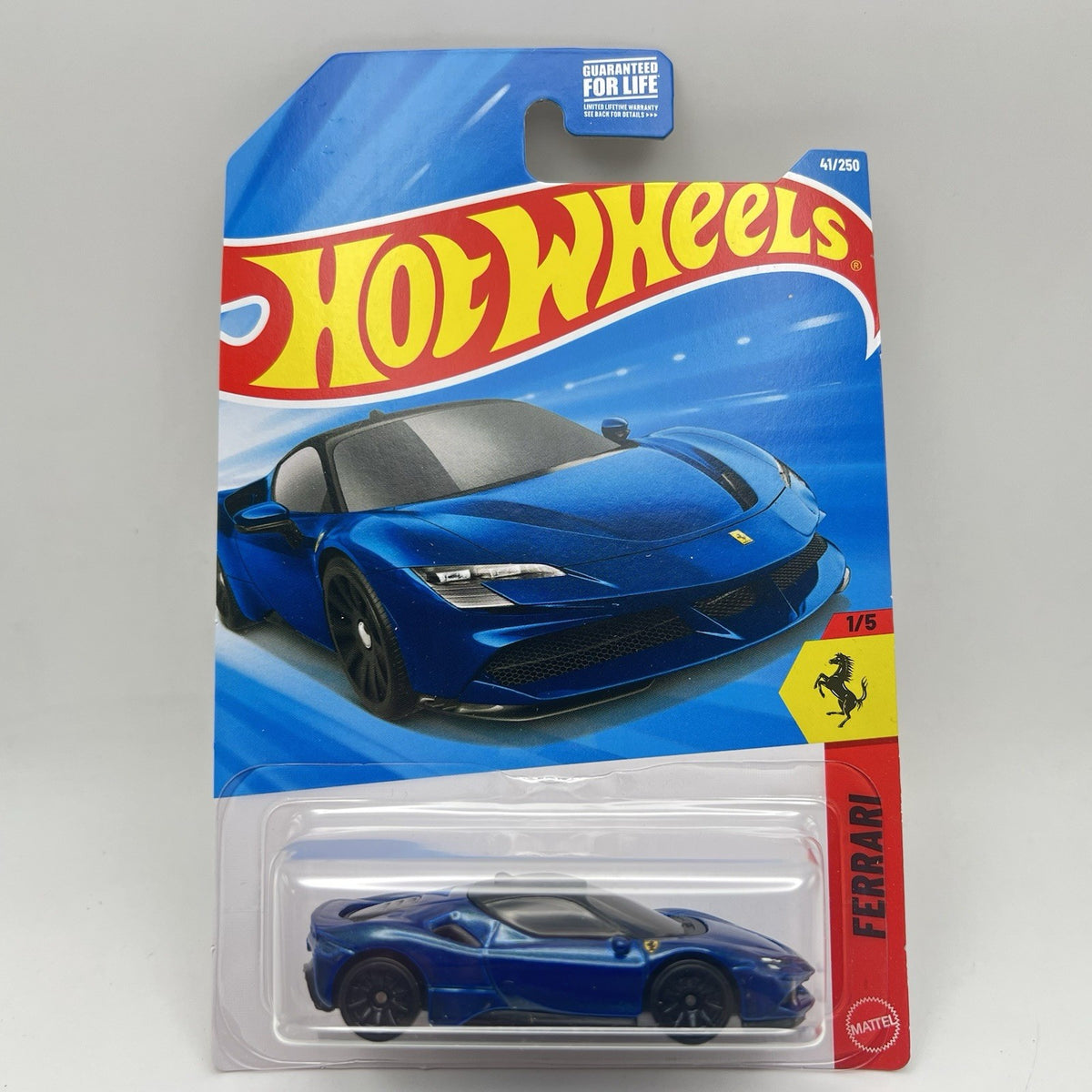 Hot Wheels 2026 Mainline Ferrari Series Ferrari SF90 Stradale Blue #41