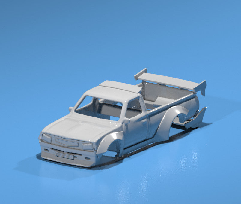 RB Style Wide Body Kit for Hot Wheels Datsun 620 Truck - Resin - 3d Printed