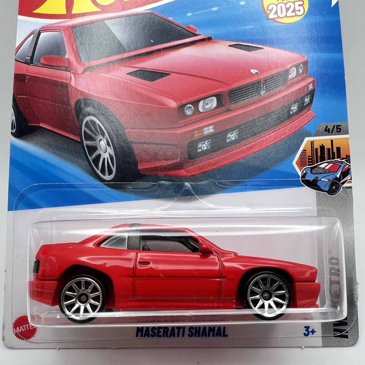 2025 HOT WHEELS MASERATI SHAMAL Red HW METRO SERIES 4/5 58/250