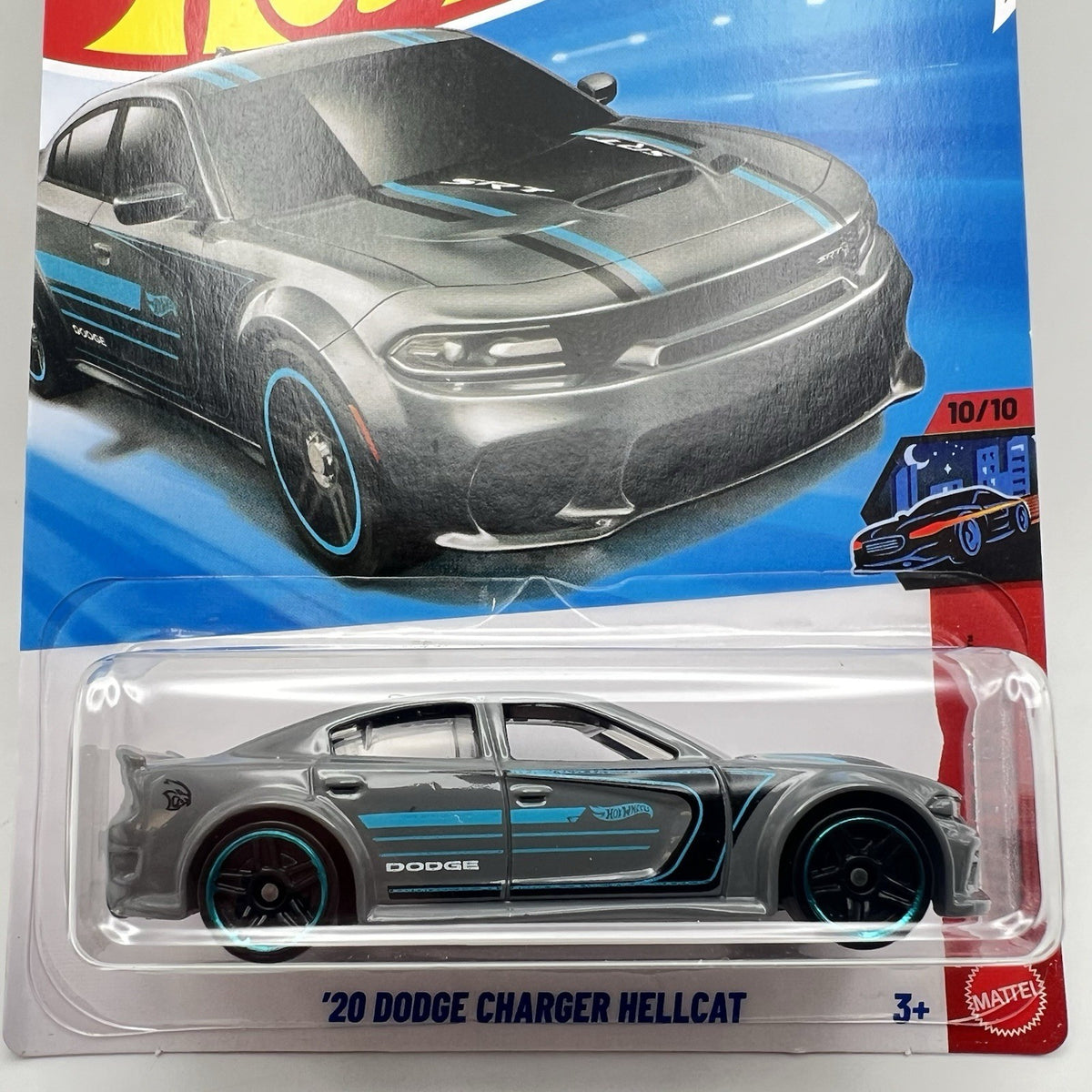 NIP 2026 Hot Wheels Mainline '20 Dodge Charger Hellcat 134/250 Grey Nightspeed