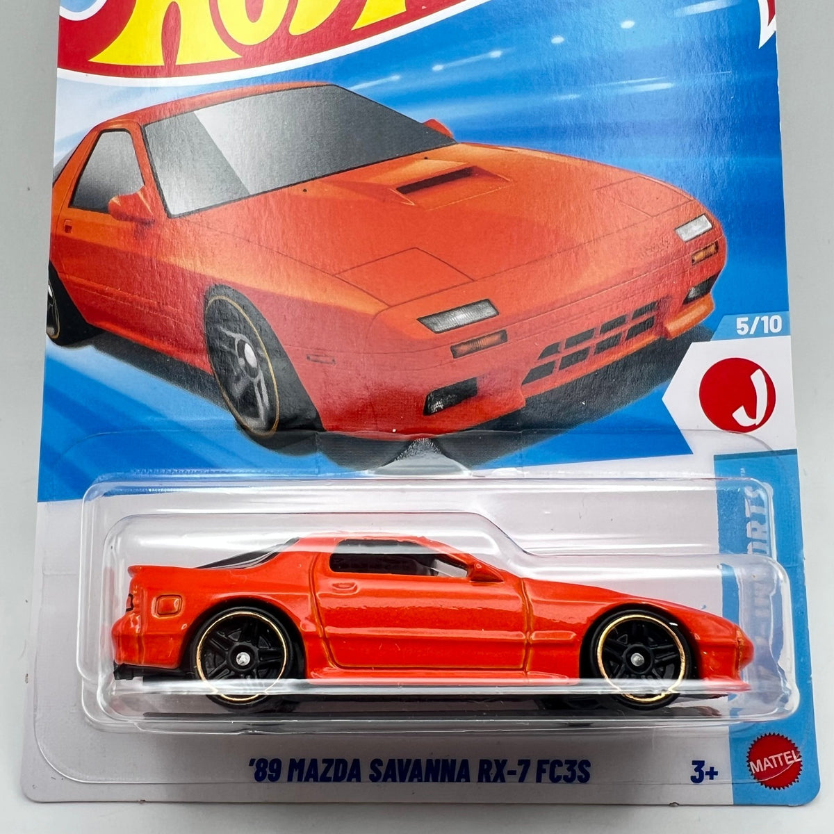New Hot Wheels Case F 2026 HW J-Imports 5/10 89 Mazda Savanna RX-7 FC3S Orange