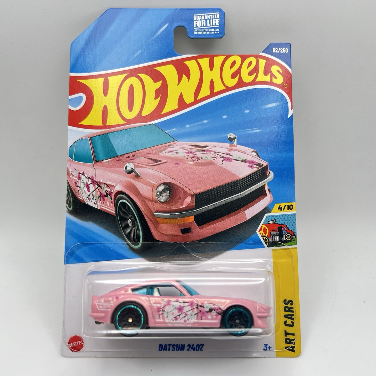 Hot Wheels Datsun 240z Pink 4/10 Art Cars 62/250 Cherry Blossom