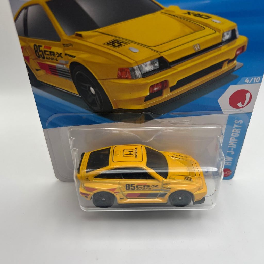 2026 Hot Wheels 1985 Honda CR-X Yellow JDM, J-IMPORTS #89