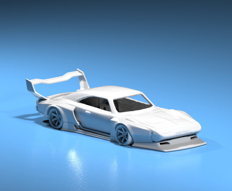 FatBoi Wide Body Kit for Hot Wheels Dodge Charger Daytona - Resin - 3d Printed