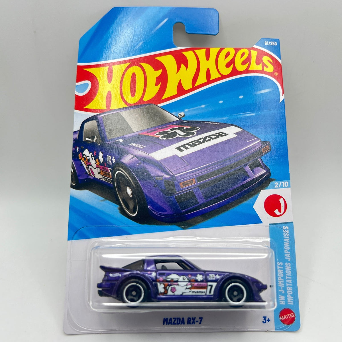 Hot Wheels Mazda RX-7 61/250 J-Imports 2/10 Purple 1:64 Diecast