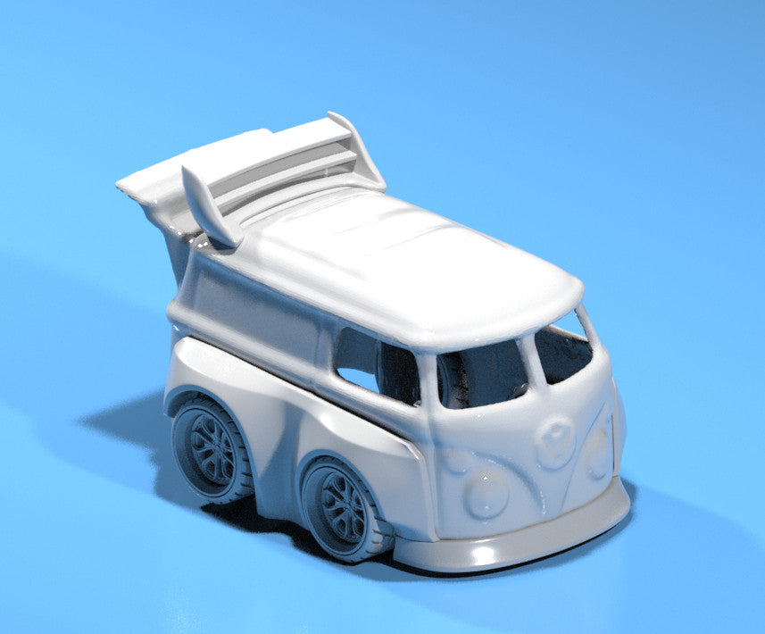 Pandem Style Wide Body Kit w/ Rims for Hot Wheels VW Kool Kombi - Resin