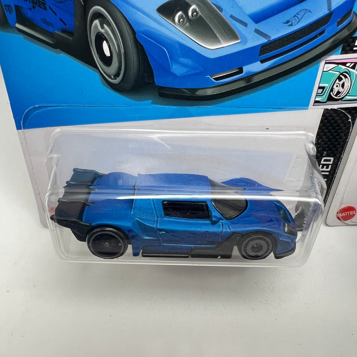 Hot Wheels Mad Mike Drift Attack Lot of 2 Blue HW Modified & White HW Exotics