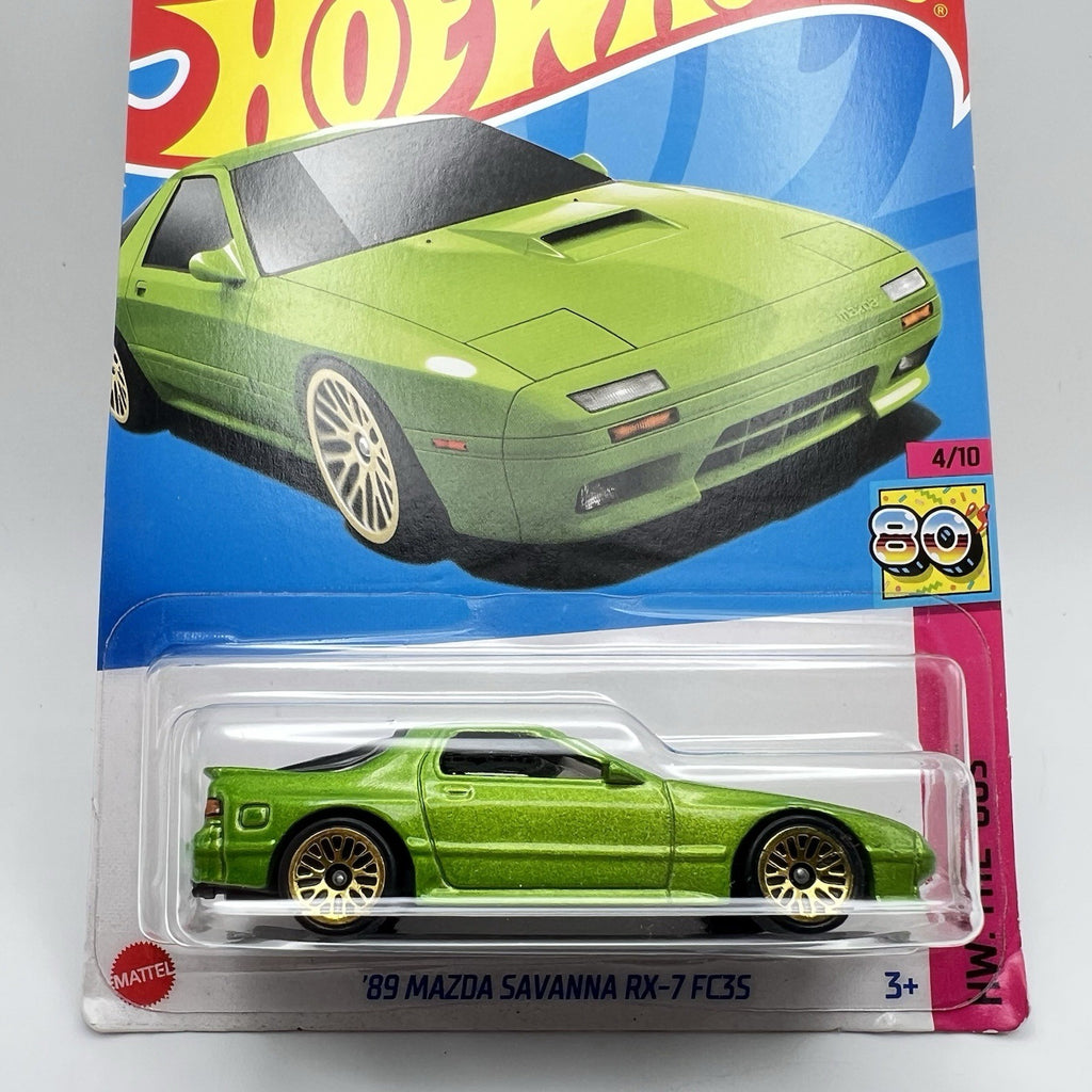 Hot Wheels '89 Mazda Savanna RX-7 FC35  (Green) HW The '80s 4/10 #51 2023