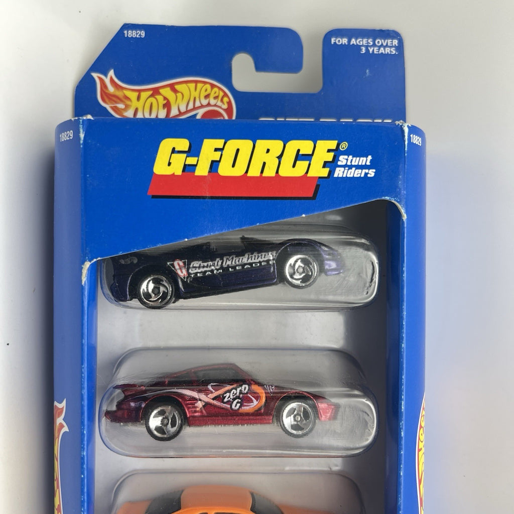 Hot Wheels Mattel G-FORCE Gift Pack 5 Car Set Sealed Box 18829 Stunt Riders