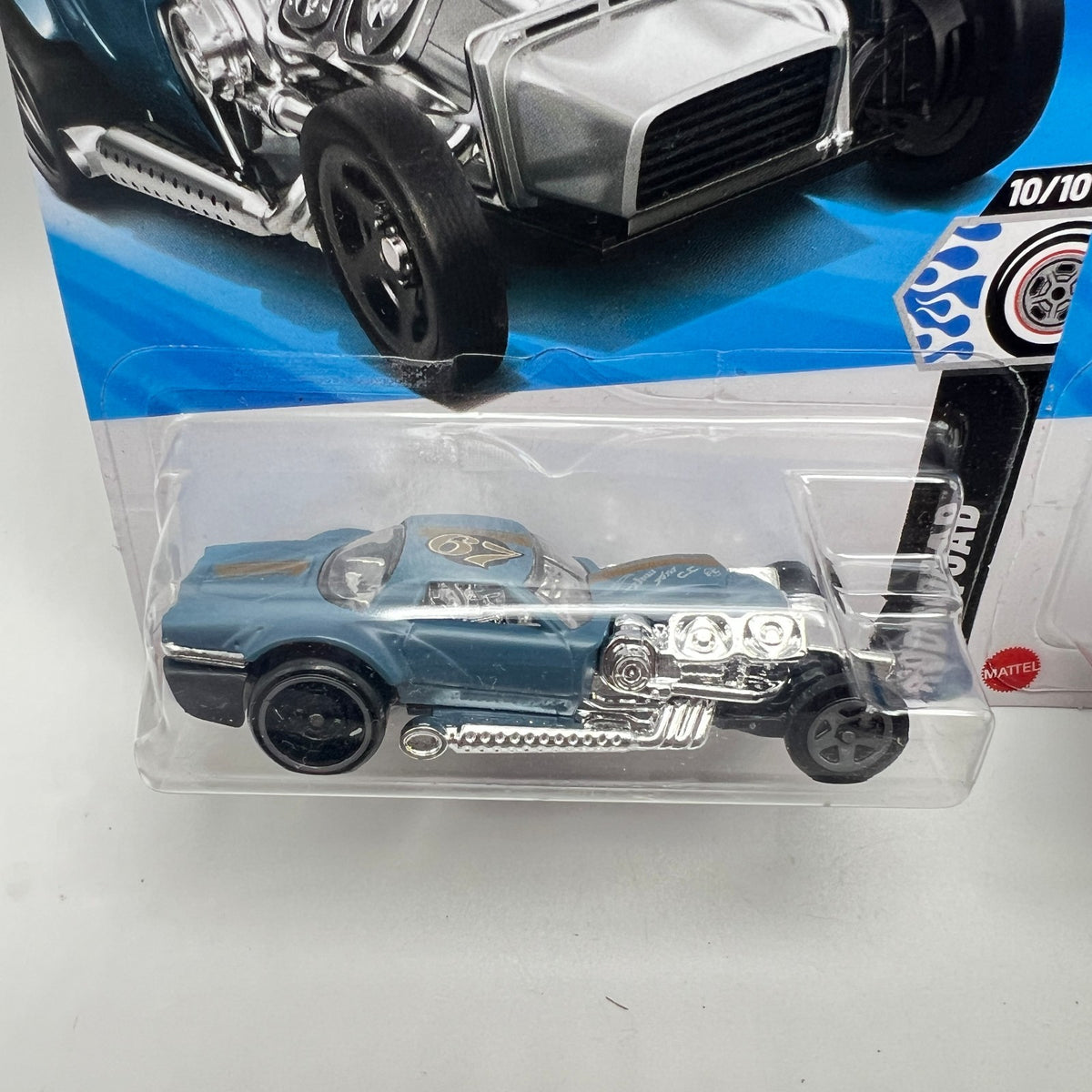 Hot Wheels Hoto Roto Lot of 2 Steel Blue & White Rod Squad 10/10 158/250
