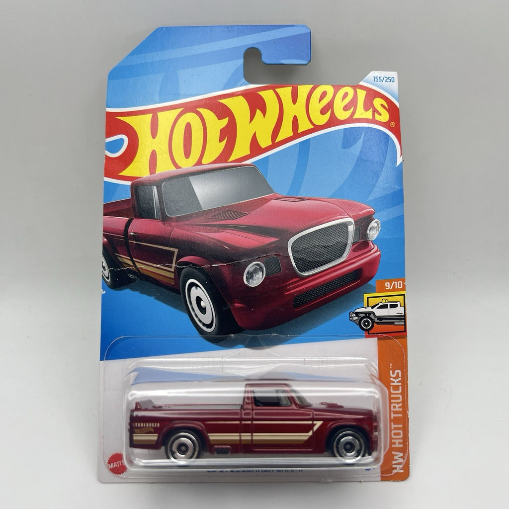 Hot Wheels 63 Studebaker Champ Red #155 Mainline Diecast Truck