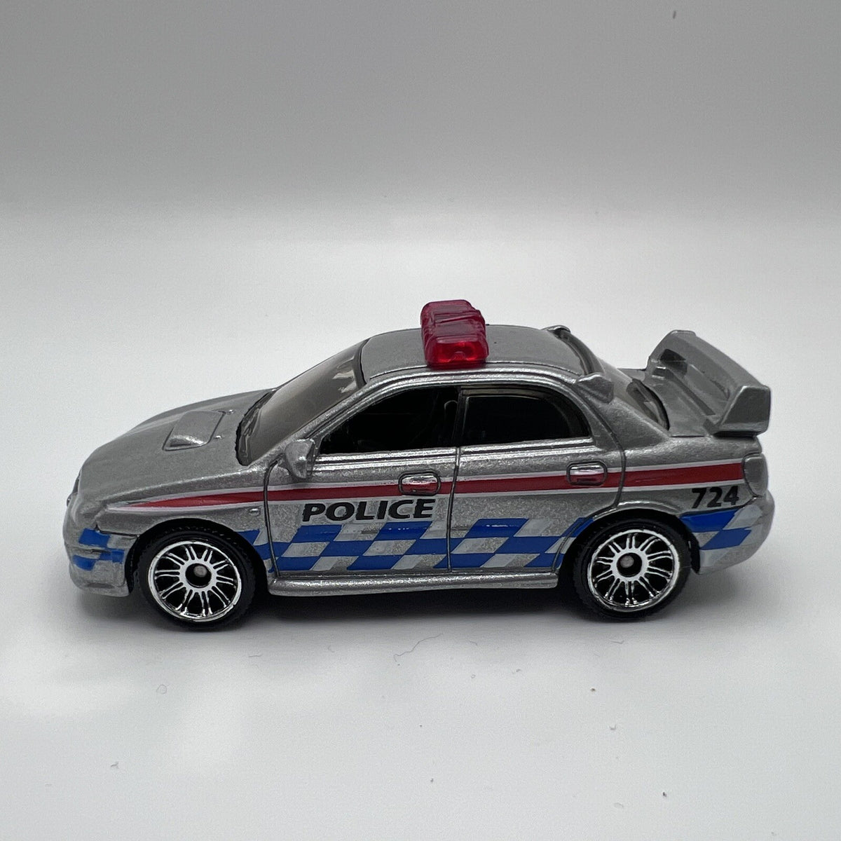 2008 Matchbox #45 Subaru Impreza WRX Police (Silver) - LOOSE
