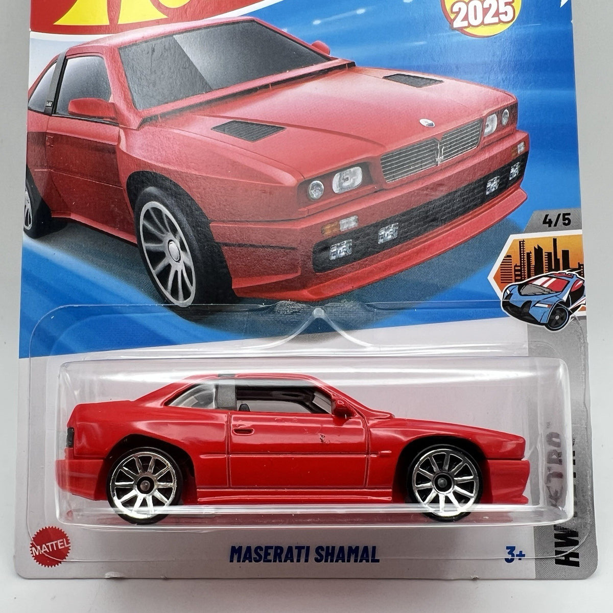 2025 HOT WHEELS MASERATI SHAMAL Red HW METRO SERIES 4/5 58/250