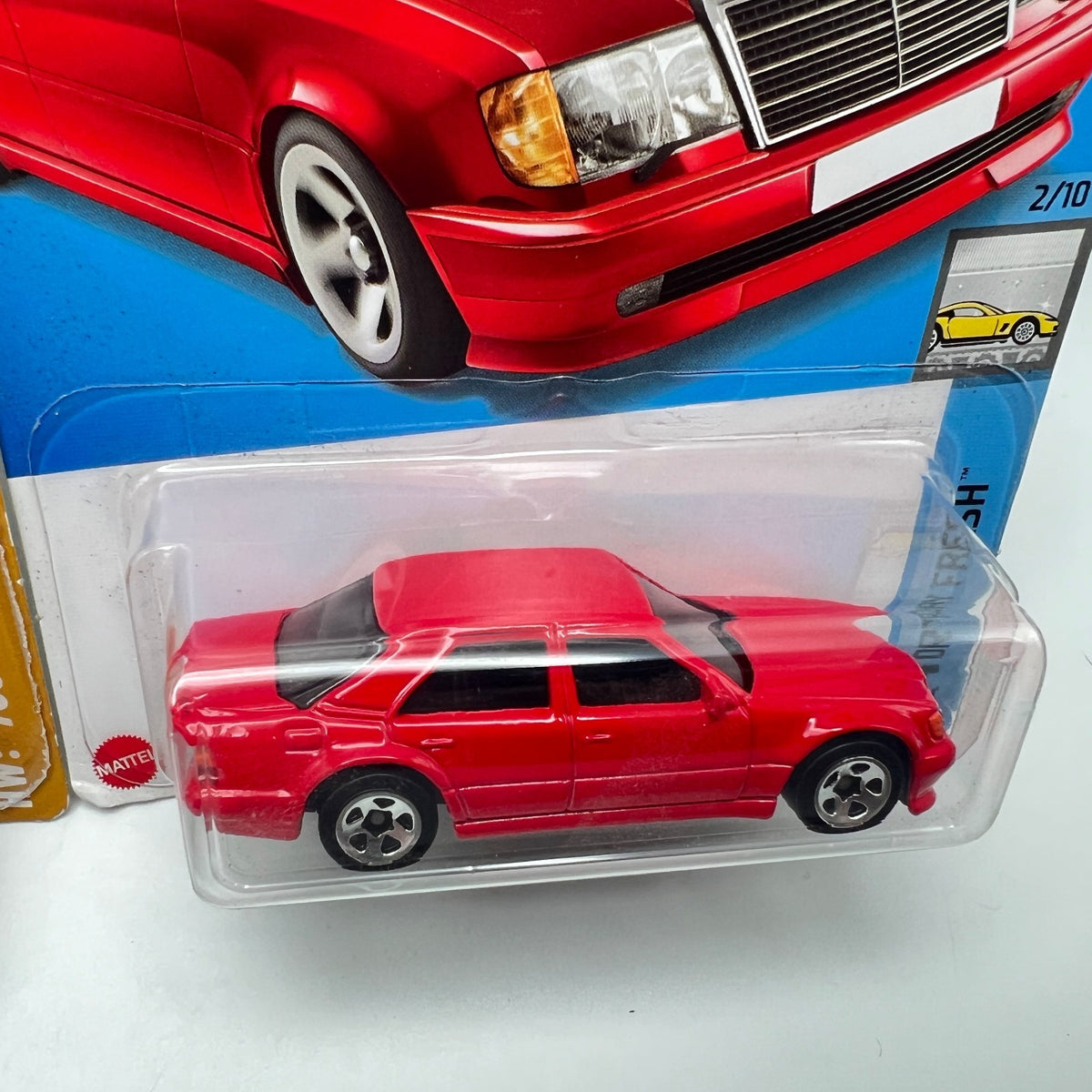 Hot Wheels Mercedes-Benz 500 E Lot of 2 Green 70s vs 90s & Red Factory Fresh