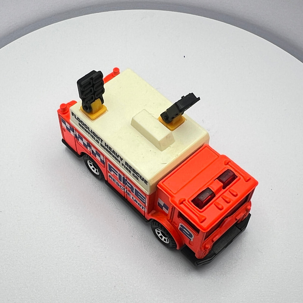 Matchbox Mack Auxiliary Power Truck Fluorescent Orange Fire Rescue LOOSE